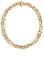 Flapper 18K Gold Strand Ball Chain Bracelet With Diamonds