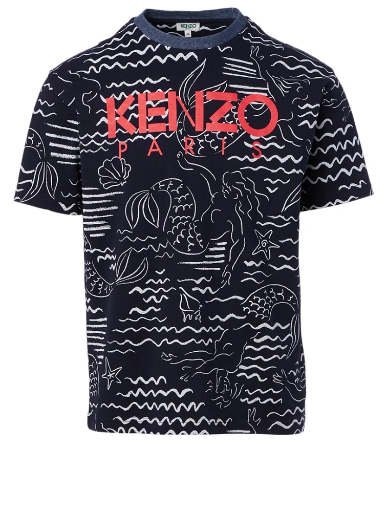 Logo T-Shirt Mermaid Print