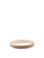 Acies Double 18K Rose Gold Plated Cuff Bracelet