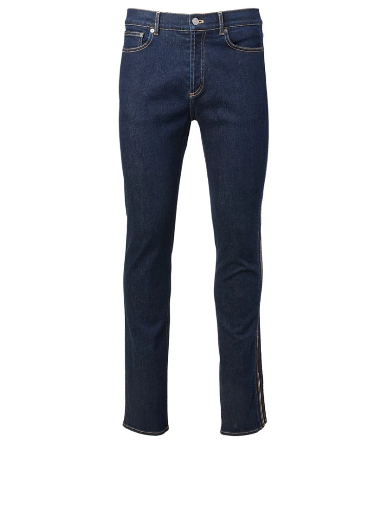 Slim-Fit Jeans With Logo Tape