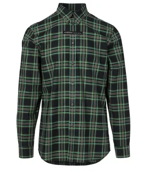 Cotton Shirt Check Print