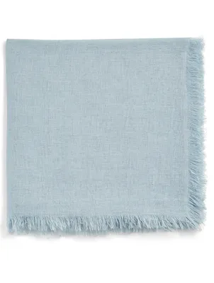 Linen Scarf With Fringe
