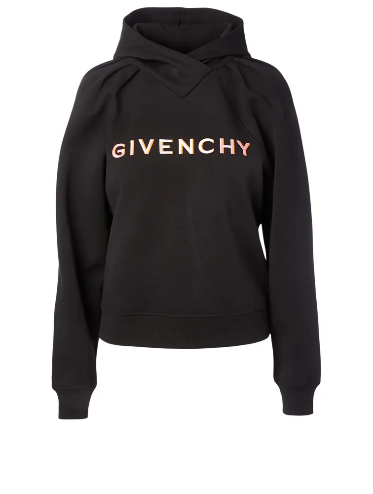Cropped Hoodie With Logo