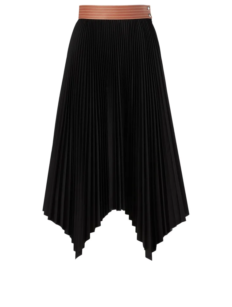 Pleated Midi Skirt