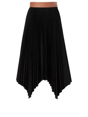 Pleated Midi Skirt