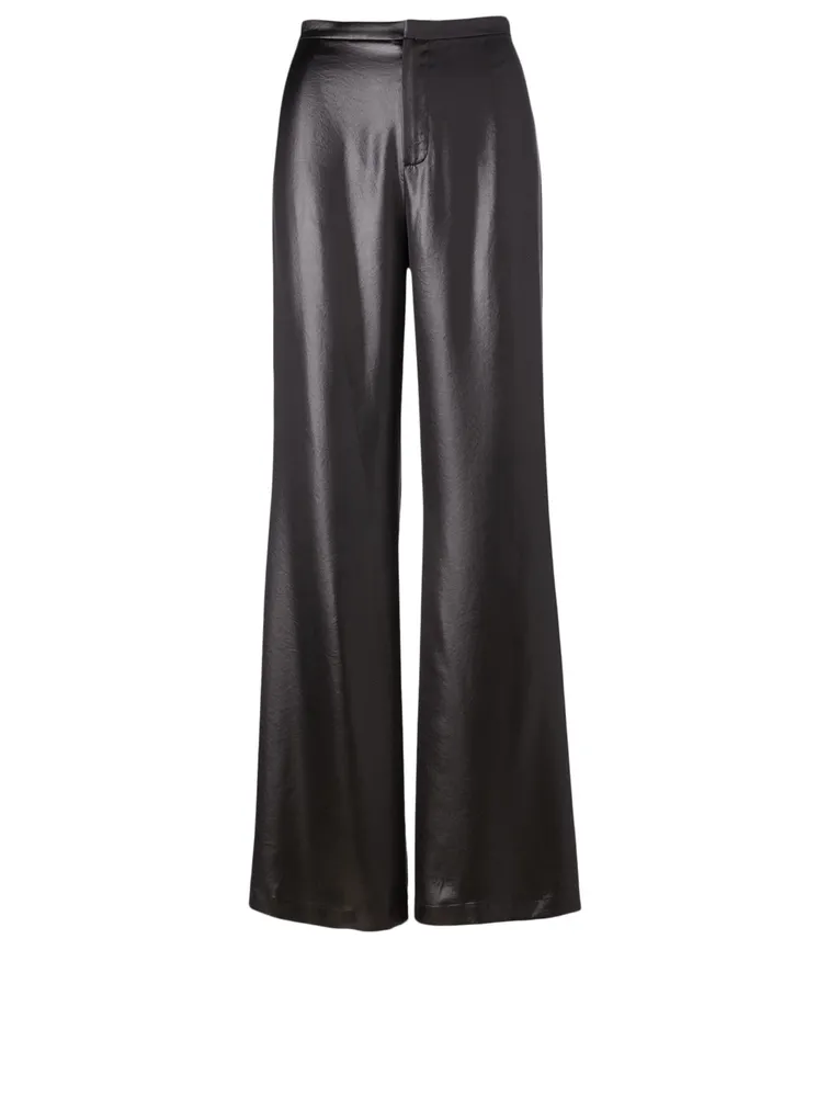 Flared High-Waisted Pants