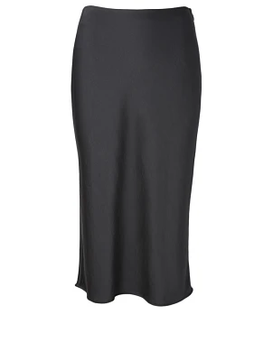 Satin Midi Skirt