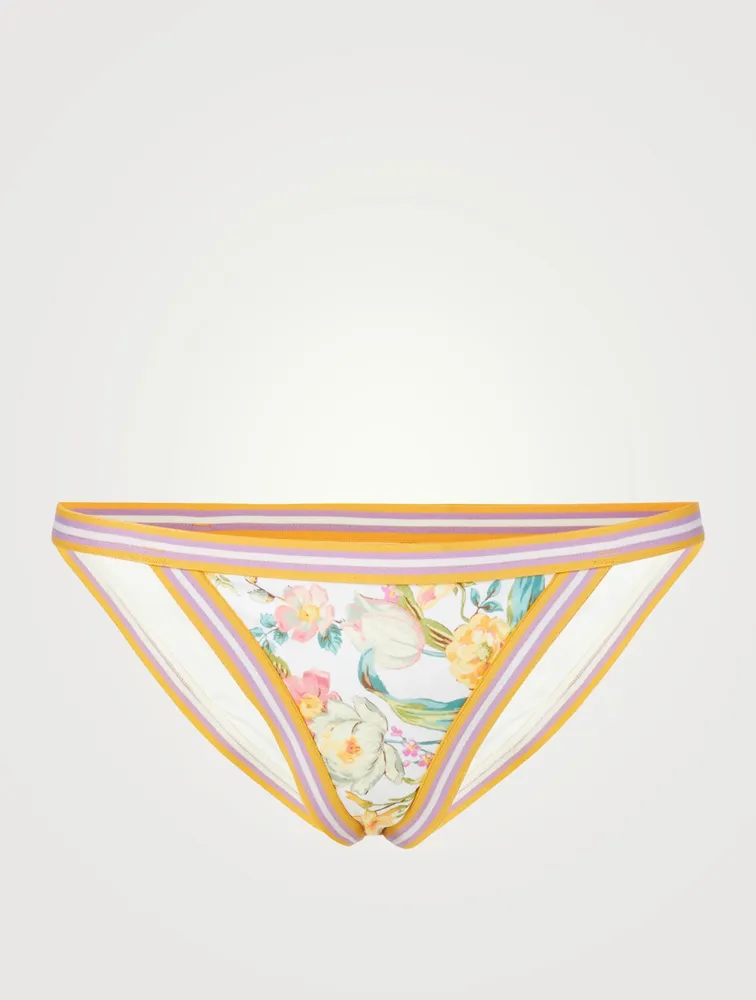 Zinnia Swim Bottoms Floral Print