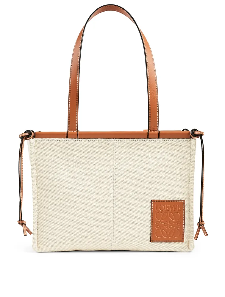 Small Cushion Leather Tote Bag