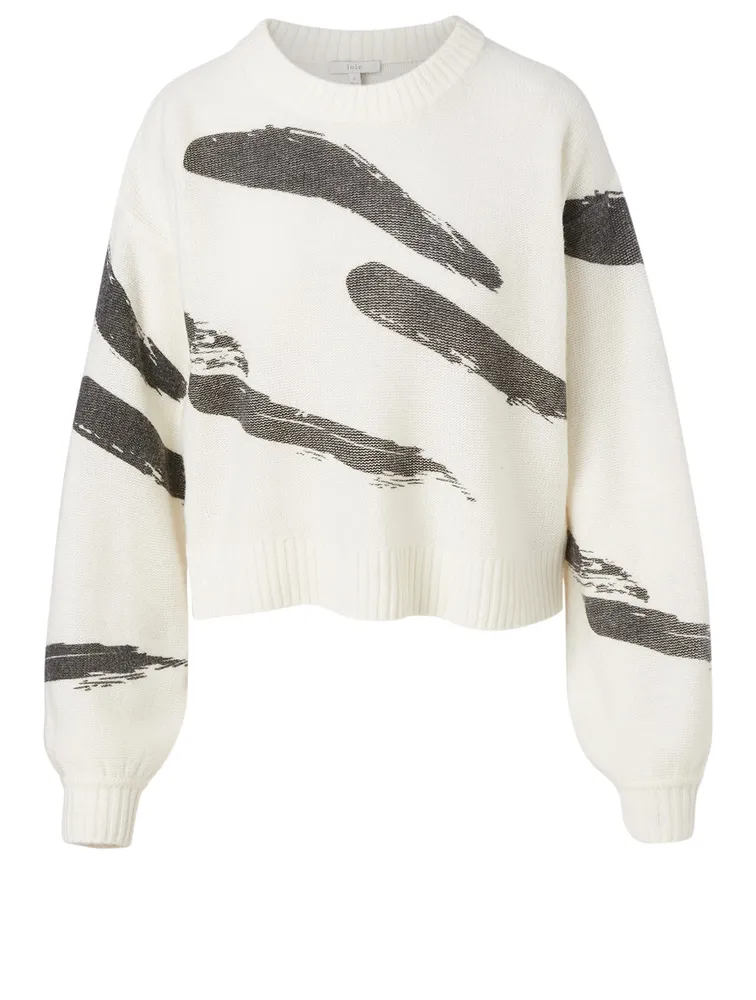 Hassina Sweater Brushstroke Print