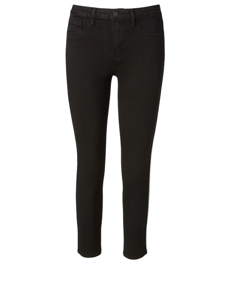 Margot Skinny Jeans With Foil Stripe