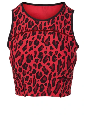Primal Cropped Tank Top Leopard Print