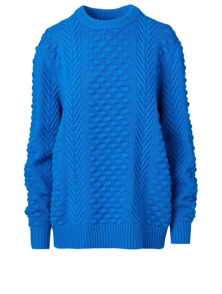 Chunky Merino Cable Knit Sweater