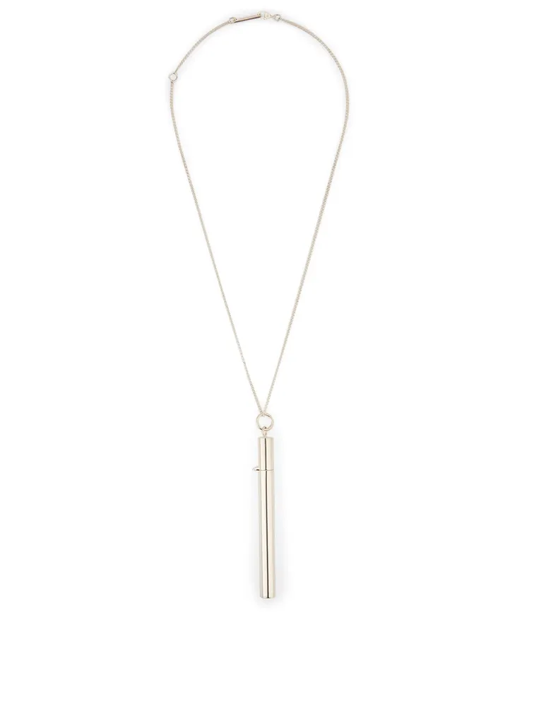 Silver SSS Cig Case Necklace