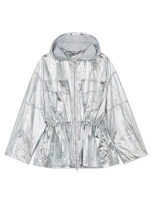 Short Anorak Jacket With Hood