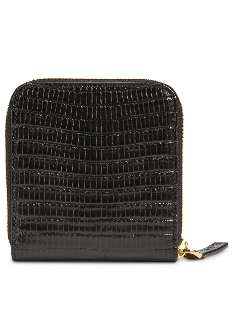 Vanitosi Croc-Embossed Zip-Around Wallet