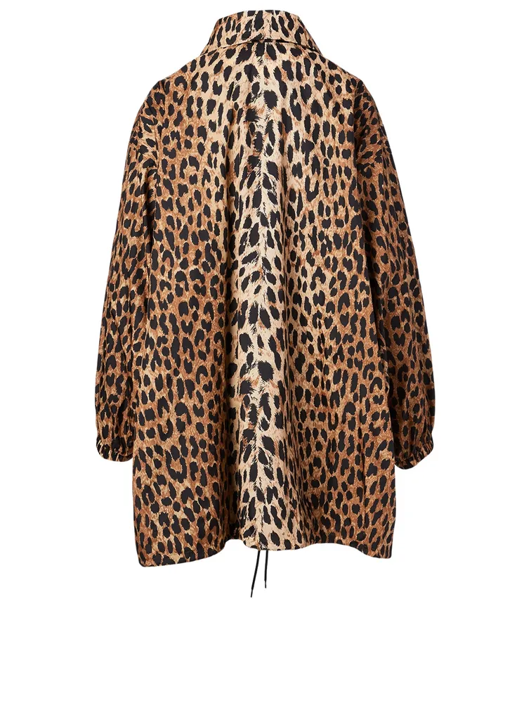 Windbreaker Jacket Leopard Print