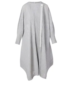Pleated Midi Coat
