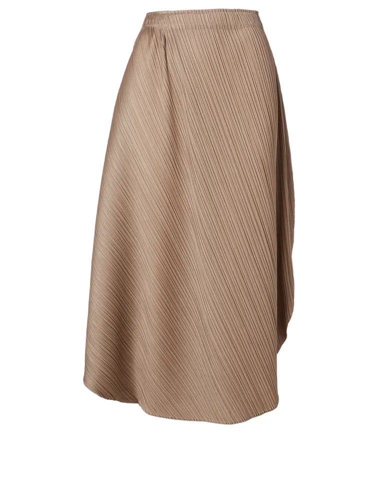 Curved Midi Skirt