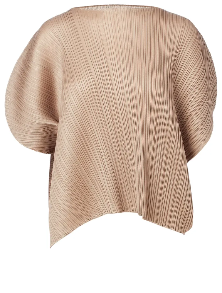 Curved Short-Sleeve Top