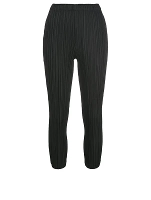 Pleated Crop Pants