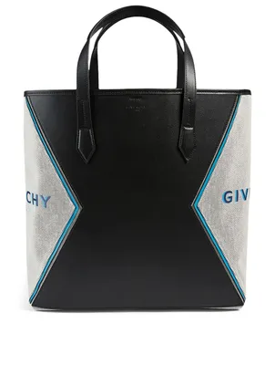 Bond Leather And Canvas Tote Bag