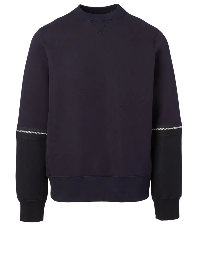 Sweatshirt With Zip Sleeves