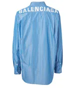 Cotton Shirt With Back Logo
