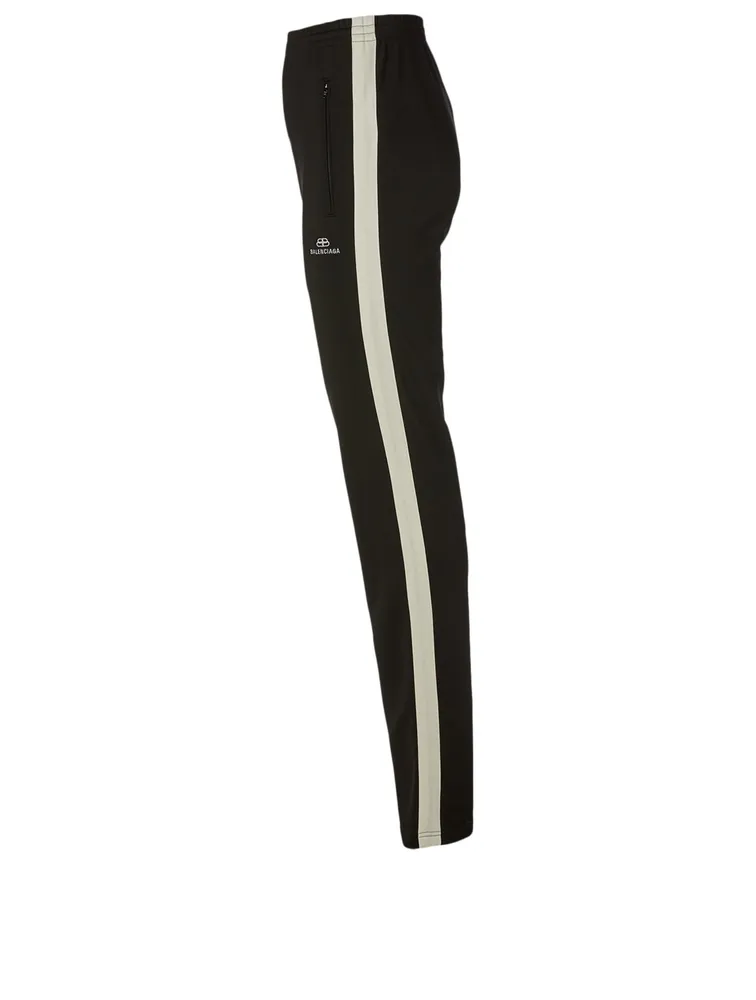 Cotton-Blend Track Pants