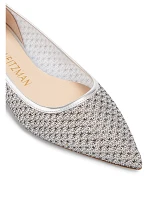 Tasha Mesh And Leather Ballet Flats