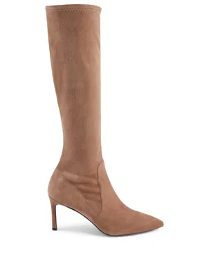 Wanessa 75 Suede Heeled Knee-High Boots