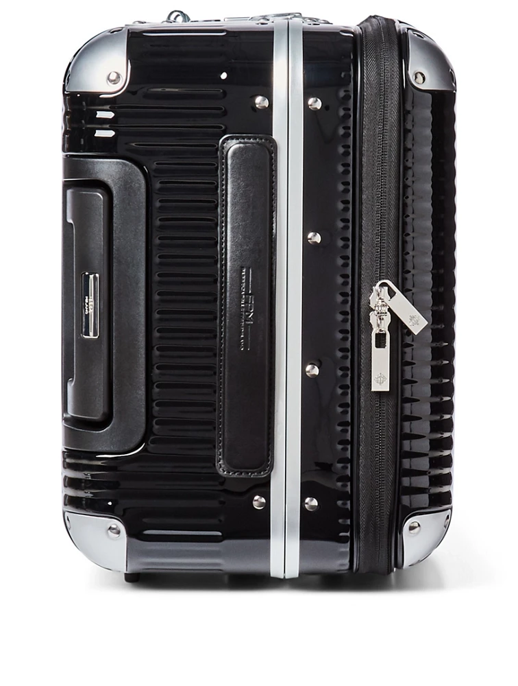 Bank Light Spinner 53 Carry-On Suitcase With Front Pocket