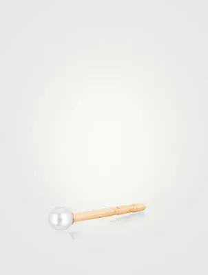 14K Gold Pearl Stud Earring