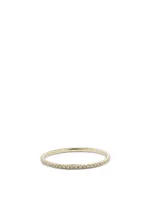 14K Gold Eternity Ring With Diamonds