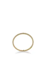 14K Gold Eternity Ring With Diamonds