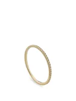 14K Gold Eternity Ring With Diamonds