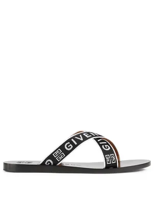 4G Webbing Flat Sandals