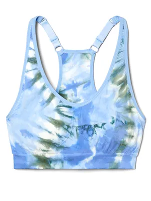 Seamless Racerback Sports Bra Tie-Dye