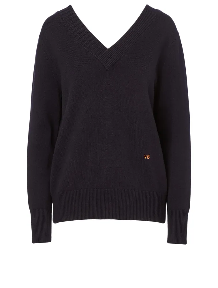 Cashmere Double V-Neck Sweater