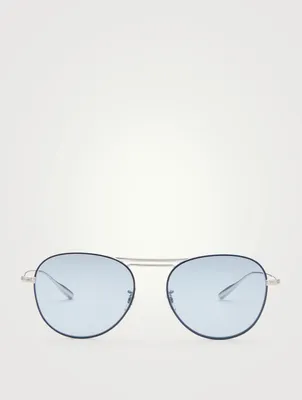 Cade Round Aviator Sunglasses