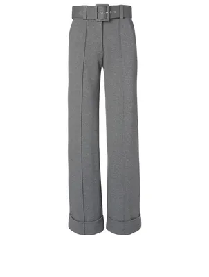 Jersey Pants With Belt