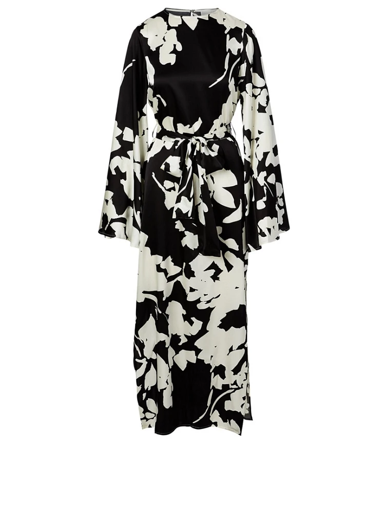Lilliana Silk Stretch Maxi Dress