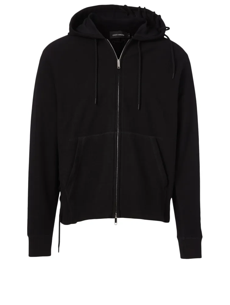 Laced Zip Hoodie