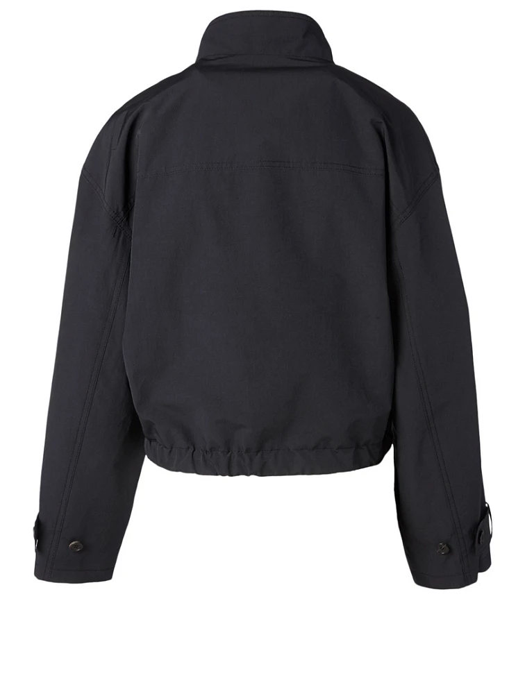 Utility Jacket With Leather Belt