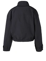 Utility Jacket With Leather Belt