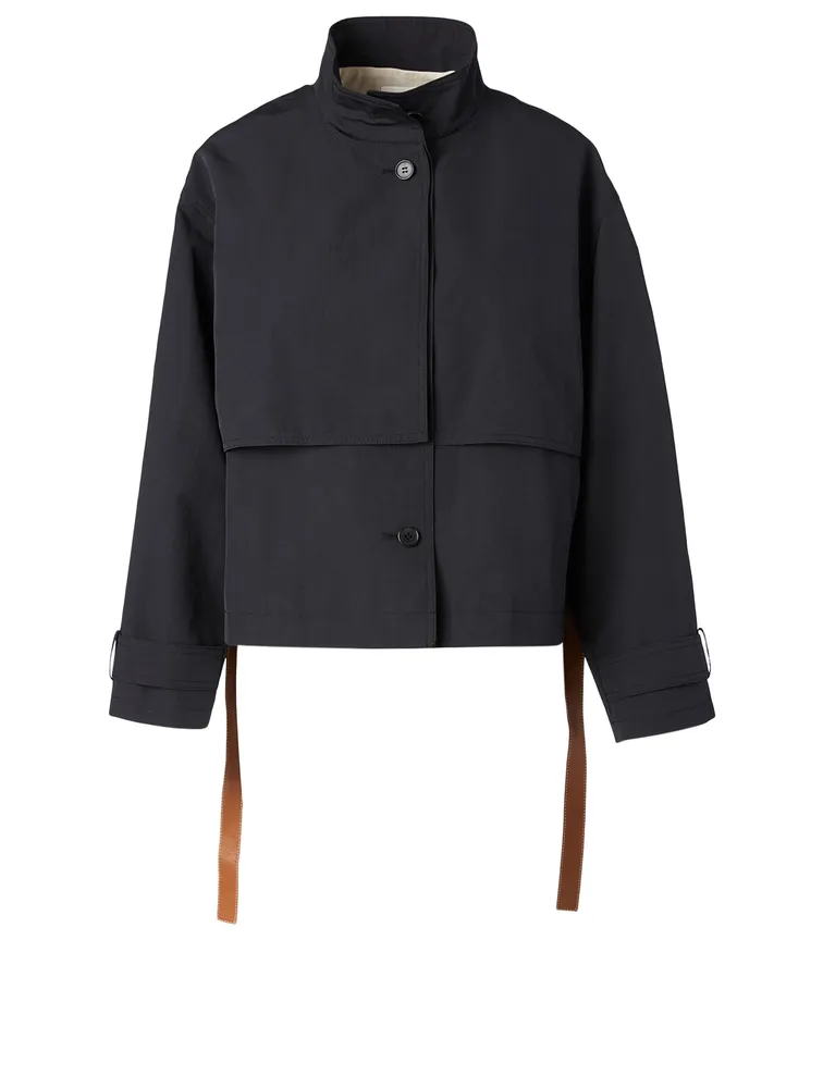 Utility Jacket With Leather Belt
