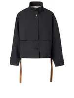 Utility Jacket With Leather Belt