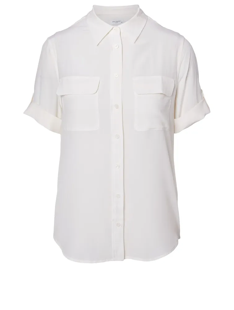 Signature Silk Slim Blouse