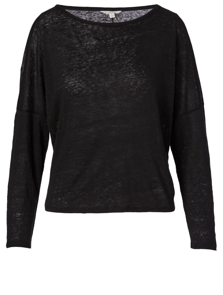 Darlina Linen Long-Sleeve T-Shirt