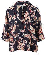 Desmonda Short-Sleeve Pajama Blouse
